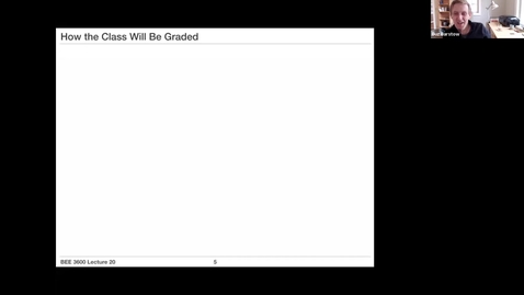 Thumbnail for entry BEE 3600 Lecture 20 Video