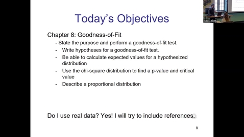 Thumbnail for Live Lecture with Dr Smith -- Intro Stats