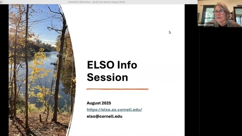 Thumbnail for ELSO Info Session August 2025