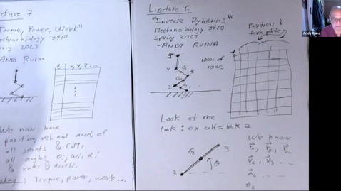Thumbnail for Lect 7. &quot;Torque, Power and Work&quot;,  Mechanobiology 3410, Cornell, Spring 2023