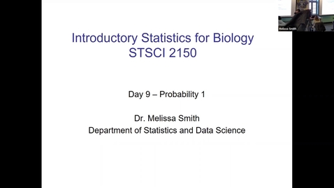Thumbnail for Live Lecture with Dr Smith -- Intro Stats