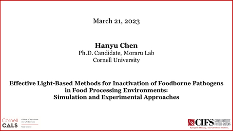 Thumbnail for March 21, 2023 - Hanyu Chen, Moraru Lab
