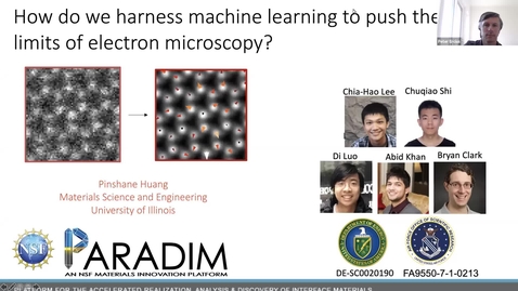 Thumbnail for entry PARADIM  Electron Microscopy Summer School Public Lectures 2021 -Harnessing Machine Learning 