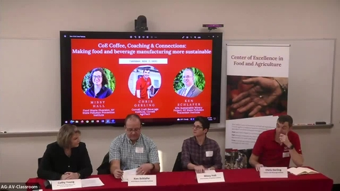 Thumbnail for Making food and beverage manufacturing more sustainable: Nov. '23 CoE Coffee &amp; Coaching &amp; Connections
