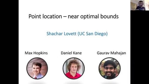 Thumbnail for 10.12.20 Shachar Lovett, University of California, San Diego