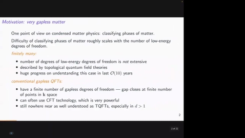 Thumbnail for entry Informal Theory Seminar