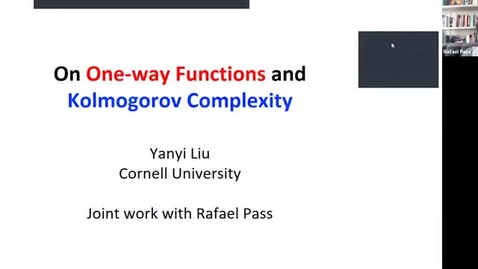 Thumbnail for entry 10.19.20 Yanyi Liu, Cornell University