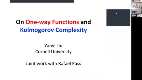 Thumbnail for 10.19.20 Yanyi Liu, Cornell University