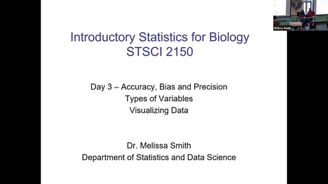 Thumbnail for Live Lecture with Dr Smith -- Intro Stats