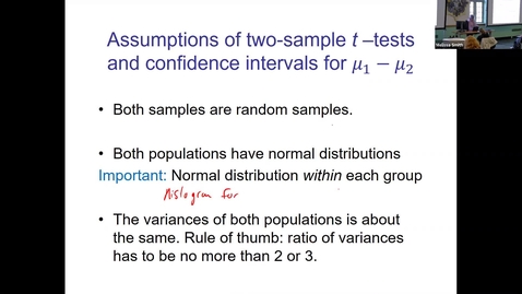 Thumbnail for Live Lecture with Dr Smith -- Intro Stats