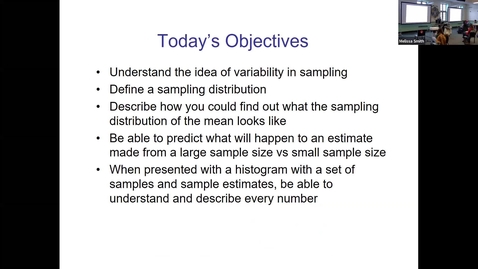 Thumbnail for Live Lecture with Dr Smith -- Intro Stats
