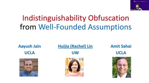 Thumbnail for 5.17.21 Huijia Lin, University of Washington