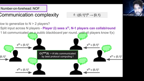 Thumbnail for entry 11.3.20 Jesse Goodman, PhD at Cornell University