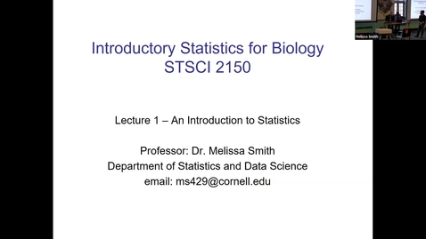 Thumbnail for Live Lecture with Dr Smith -- Intro Stats