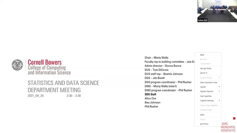 Thumbnail for CIS - SDS Department Focus Group meeting