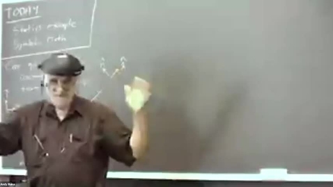 Thumbnail for Lecture 2:  Statics example,  Symbolic math