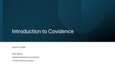 Go to Introduction to Covidence with duration: 57 minutes, 50 seconds