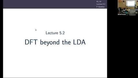 Thumbnail for PARADIM DFT Summer School 2021- Theory Lecture 5.2