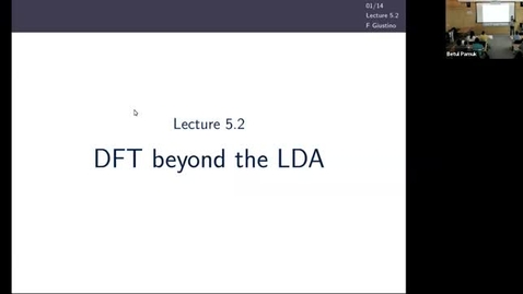 Thumbnail for entry PARADIM DFT Summer School 2021- Theory Lecture 5.2