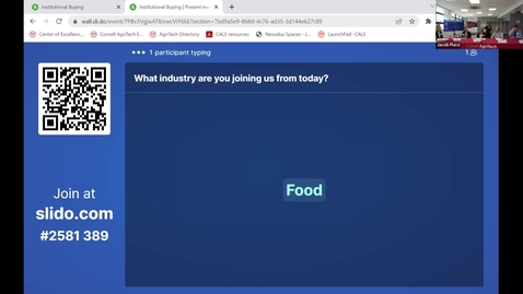 Thumbnail for Connecting food producers to institutional markets: April '23 CoE Coffee &amp; Coaching &amp; Connections