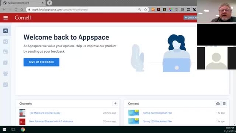 Thumbnail for Appspace Getting Started Session - November 25 2019