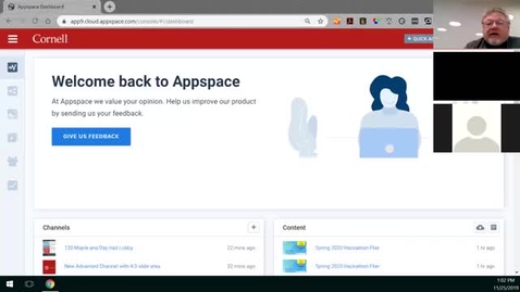 Thumbnail for entry Appspace Getting Started Session - November 25 2019