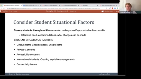 Thumbnail for entry Student Situations &amp; Learning Outcomes