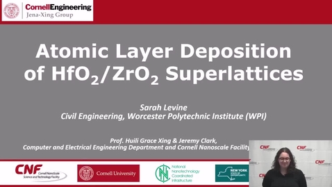 Thumbnail for 2024 CNF Nano-Convocation: Sarah Levine, Xing AEOP Program