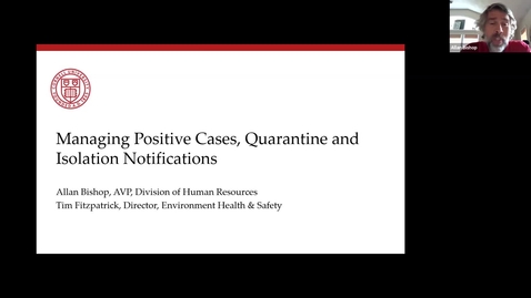 Thumbnail for entry Managing Positive Cases - Managers Forum 8/28