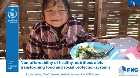 Thumbnail for entry PIN Seminar - Dr. Saskia de Pee: Systems Analysis in Nutrition: An approach to strengthen nutrition situation analysis and decision making towards multisectoral policies and systems change