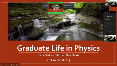 Thumbnail for entry Graduate Life at Cornell - Sadie Seddon Stettler &amp; Dan Pharis