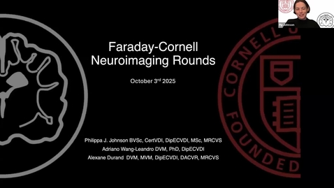 Thumbnail for Faraday-Cornell Veterinary Neuroimaging Rounds 3 - October 3rd