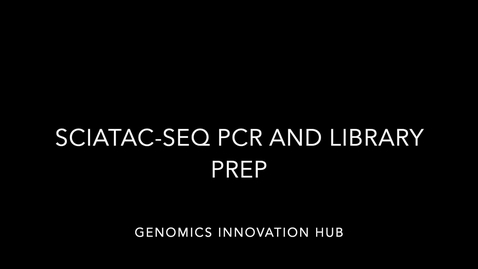 Thumbnail for entry snATACseq PCR and library prep