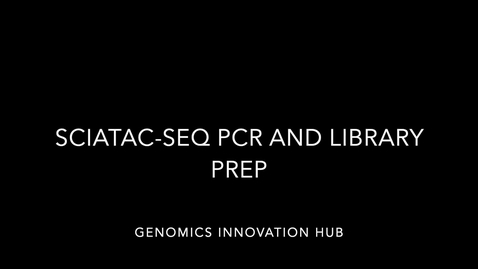 Thumbnail for snATACseq PCR and library prep