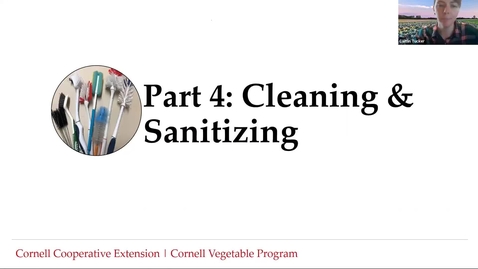 Thumbnail for entry Food Safety for Wash/Pack Facilities -Part 4: Cleaning and Sanitizing