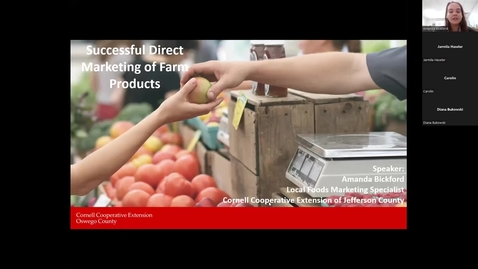 Thumbnail for entry Successful Direct Marketing of Farm Products