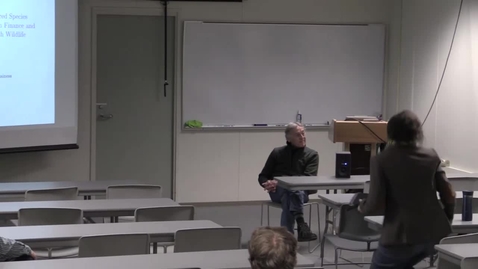 Thumbnail for CAM Colloquium, 2017-03-17 - Jon M. Conrad: “Real Options for Endangered Species” or “What Does a Theory from Finance &amp; Economics have to do with Wildlife Conservation?”