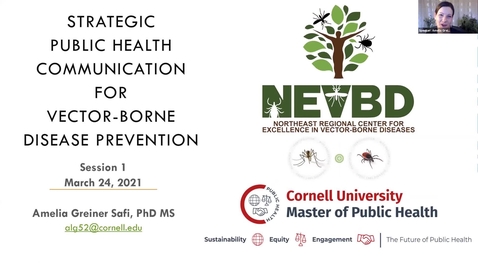 Thumbnail for entry Public Health Communications Lecture Series - Day 1, March 24, 2021