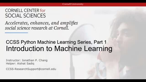 Thumbnail for Introduction to Machine Learning.mp4