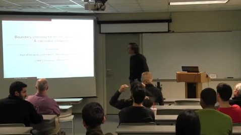 Thumbnail for entry CAM Colloquium: Pierre Patie (Cornell) - Boundary crossing problems for the Brownian motion: A calculator viewpoint