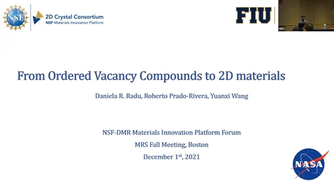 Thumbnail for Radu success story 2021 MRS conference MIP Forum (AM session) 