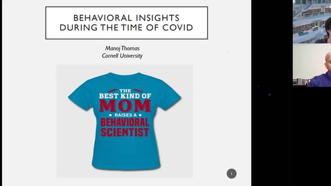 Thumbnail for Johnson COVID-19: Perceived Scarcity and Perception of Risk, Prof. Manoj Thomas (Mar 26, 2020)
