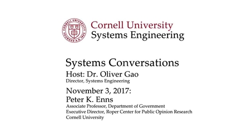 Thumbnail for entry Systems Conversations on 11/3/2017: Peter Enns