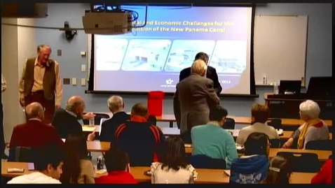 Thumbnail for Ezra's Round Table/Systems Seminar: Jorge De La Guardia (Panama Canal) - The New Locks at the Panama Canal: A Modern Marvel of Engineering