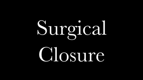 Thumbnail for Ventral Midline Wound Closure
