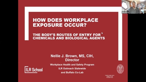 Thumbnail for entry 11/18/22How Does Workplace Exposure Occur?  The Body's Routes of Entry for Chemicals and Biological Agents