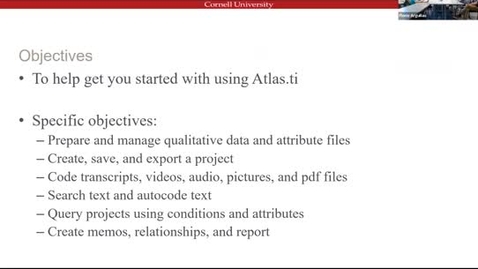 Thumbnail for Qualitative Bootcamp 2022 Day 1: Atlas.ti