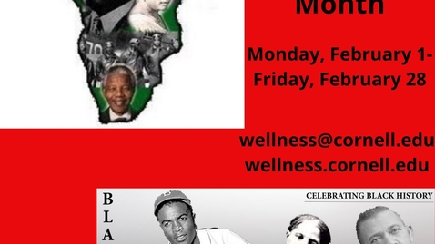 Thumbnail for entry Cornell Wellness Celebrates Black History Month: Interview with Amadou Fofana *