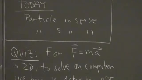 Thumbnail for 10 - Matlab ODE for Flying Particle in 2D Session 10