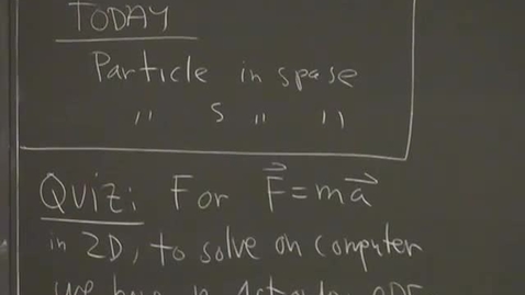 Thumbnail for entry 10 - Matlab ODE for Flying Particle in 2D Session 10